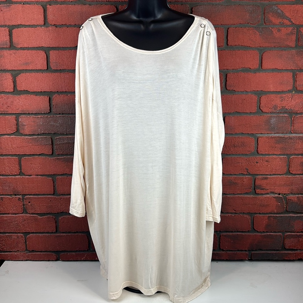Simply Noelle Shirt‎ Womens Large Cream